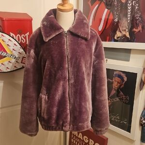 For The Republic Plush Brown Teddy Jacket